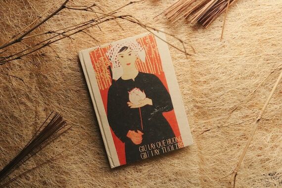 Handmade Vietnamese Propaganda Poster Journal...