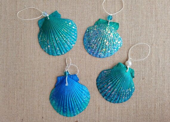 Shades of the Ocean Seashell Ornaments – Ha...