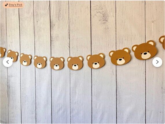 Teddy Bear Garland: Handmade Baby Shower or B...