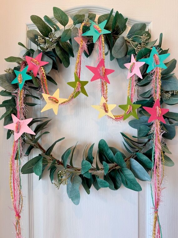Custom Star Garland, Choose Your Colors, Pape...