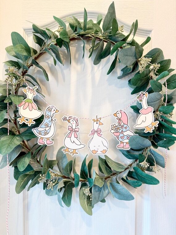 Silly Goose Garland – Cottagecore Paper Ban...