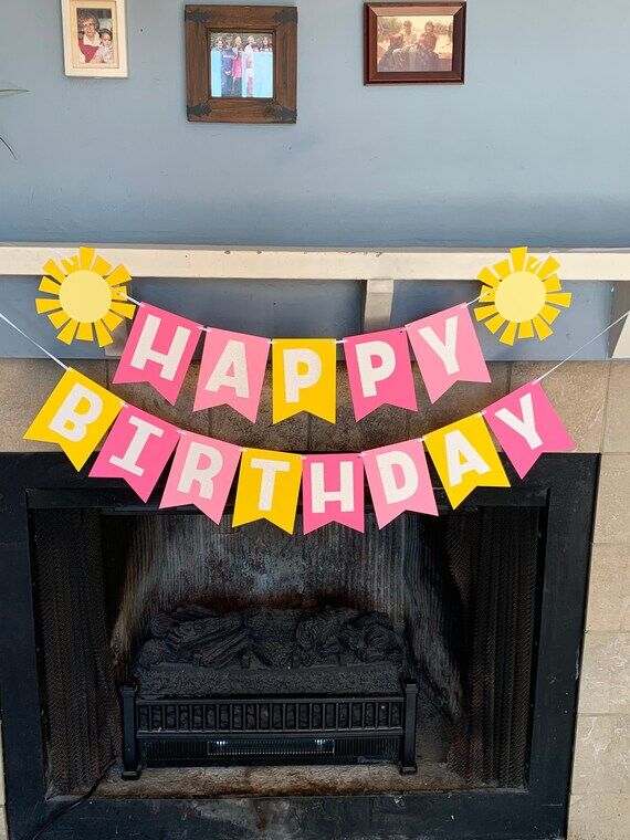 Sunshine Birthday Banner - You are my Sunshin...