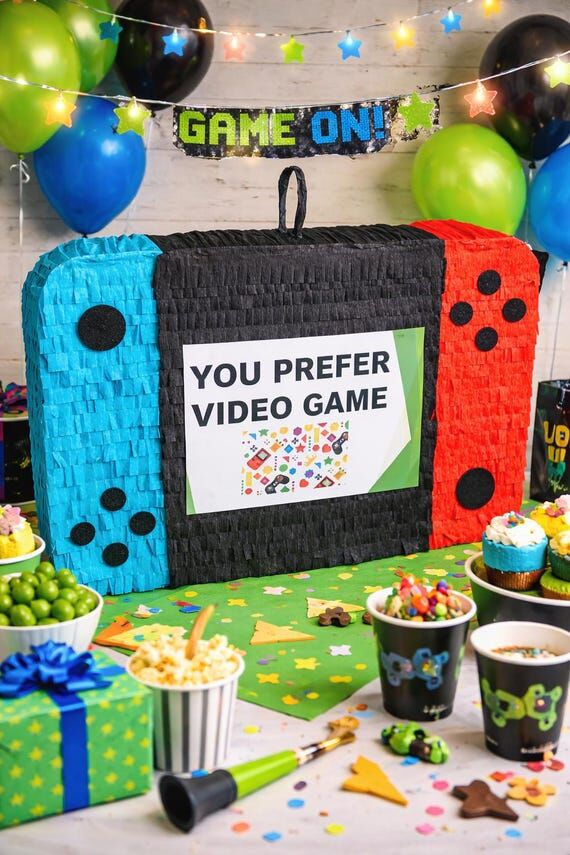 Custom Video Game Piñata, Personalized Gamer...