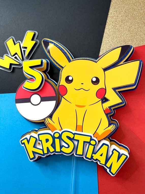 Electric Mouse Inspired Birthday Decoration |...