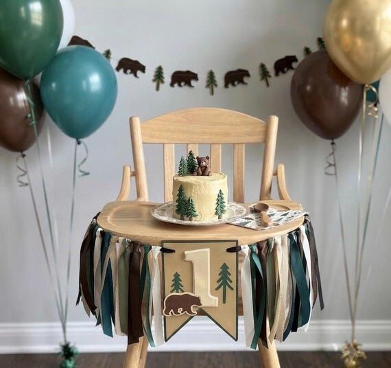 Happy Camper High Chair Banner, National Park...