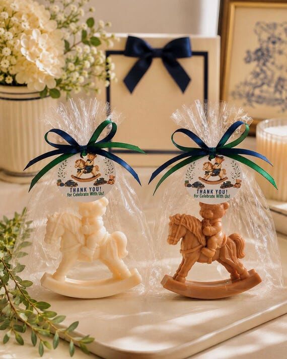 Rocking Horse Baby Shower Favor Soap, Teddy B...