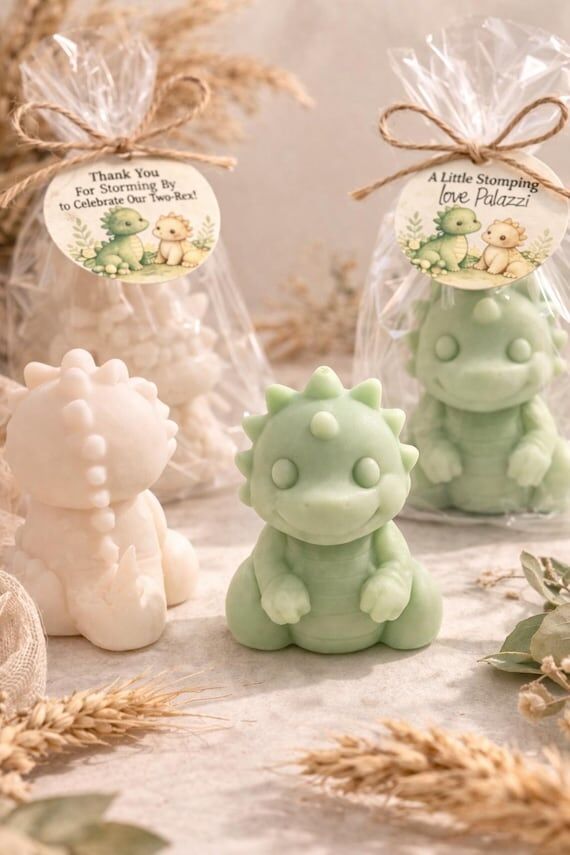 Dinosaur Soap Favors for Baby Shower, Dino Bi...