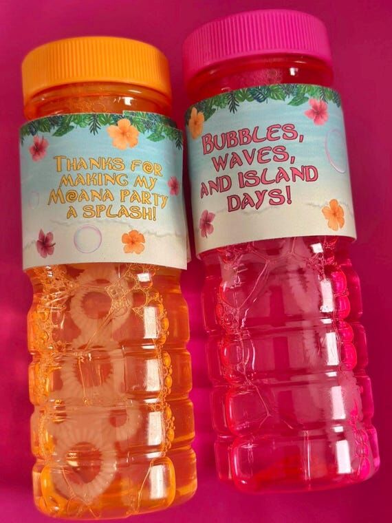 Custom Labels for Bubble Bottles...