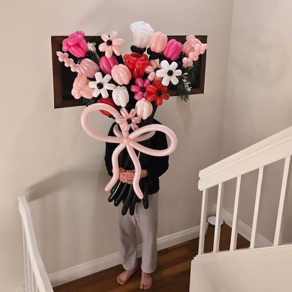 Handmade Balloon Flower Bouquet, Custom Color...