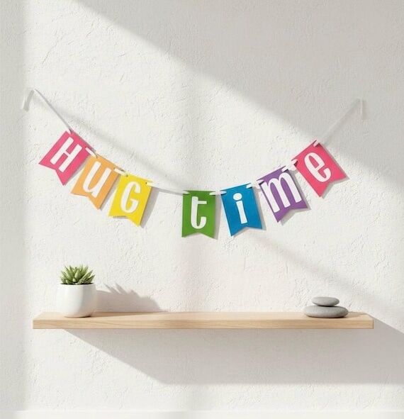 Hug Time Trolls Birthday Banner: Handmade Car...