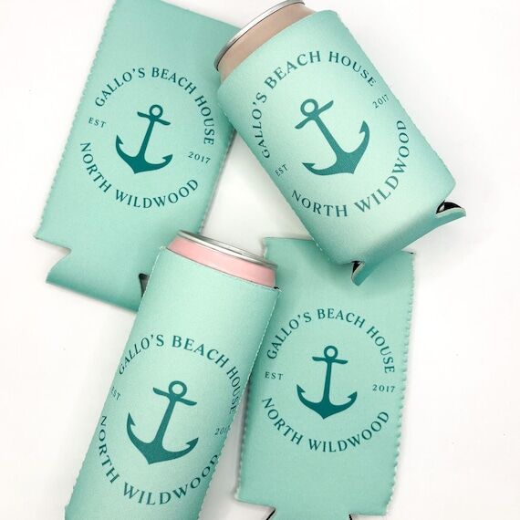 Nautical Can Cooler: Boat and Fishing Party F...
