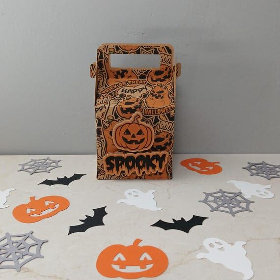 Trick or Treat Treat Box, Halloween Party Fav...