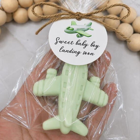 Airplane shaped soaps, first birthday celebra...