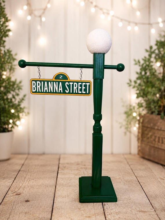 Custom Street Sign Centerpiece | 21" Lam...