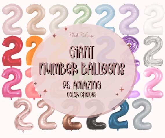 Number Balloons | Giant Number Balloon | Birt...