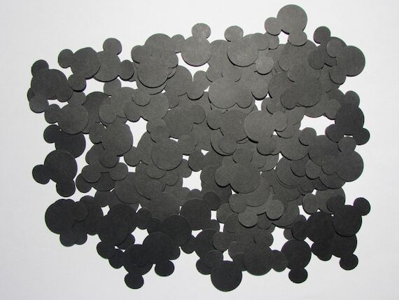 Paper Confetti Mickey Mouse Ears Black- Die C...
