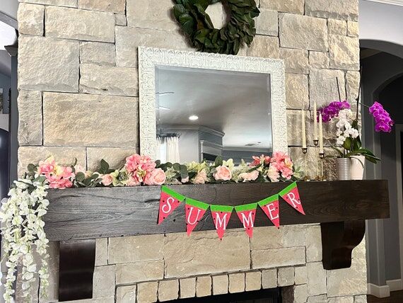 Summer Banner Watermelon Decor Hello Summer S...