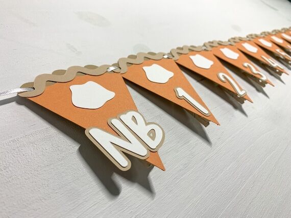 Pumpkin Pie Monthly Photo Banner Paper Party ...