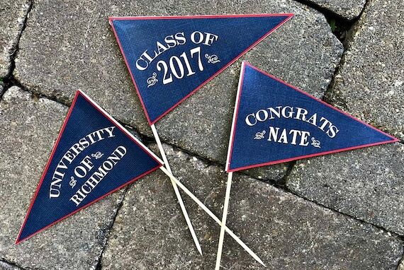 Personalized Custom Graduation Pennant Flag C...