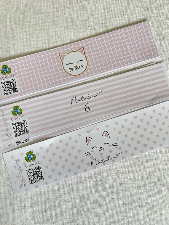 Pink Cat Water Bottle Labels: Birthday Party ...