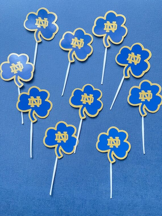 Notre Dame Cupcake Topper: Graduation Party D...