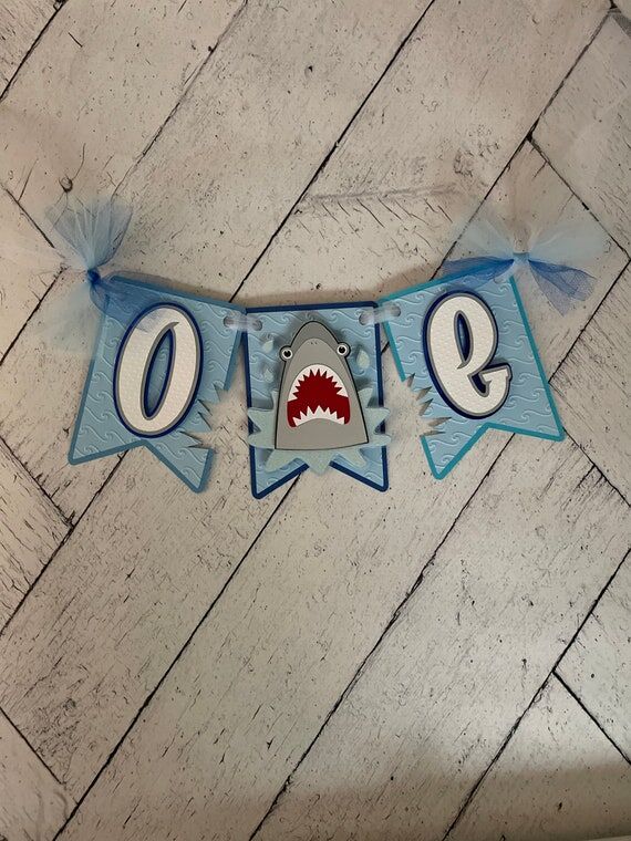 Shark Birthday Banner, Under The Sea Party De...