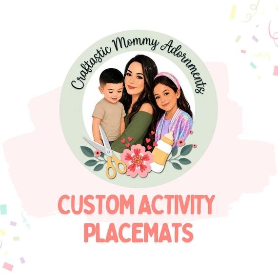 Custom Activity Placemats, Custom Table Mats,...