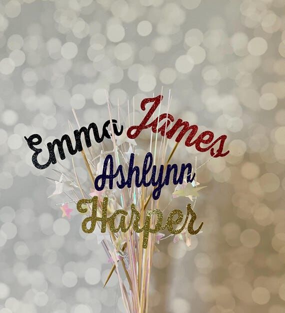 Personalized Name Centerpiece Sticks, Graduat...
