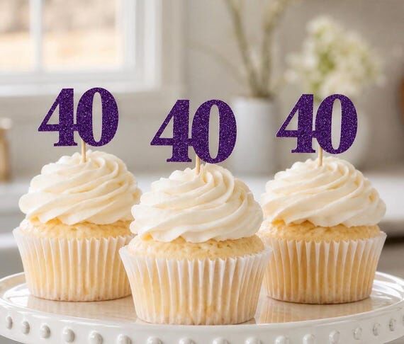 Age or Number Cupcake Toppers, any #/Age, Mil...
