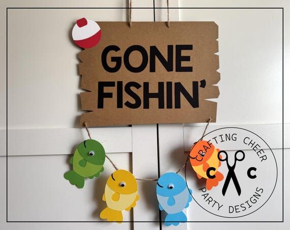 Fishing Party - GONE FISHIN' - Fish & Bobber ...