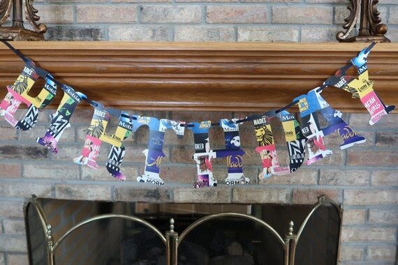 Theater Themed Happy Birthday Banner, Bat Ba...