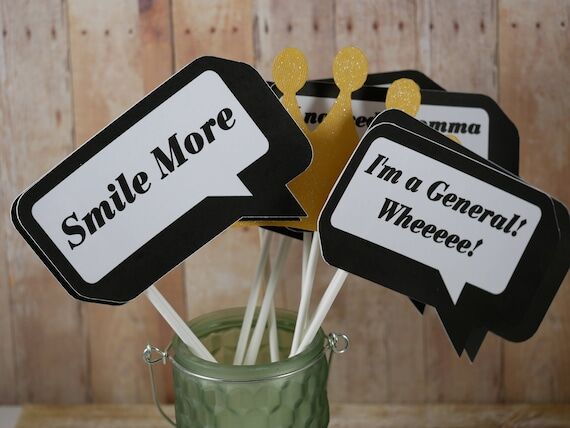 Hamilton Musical Photo Booth Props, Party Dec...