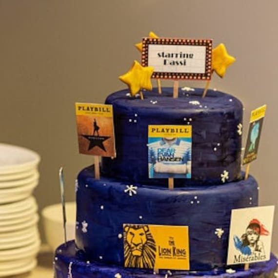 Broadway Musical Cake Toppers, Theater Party ...