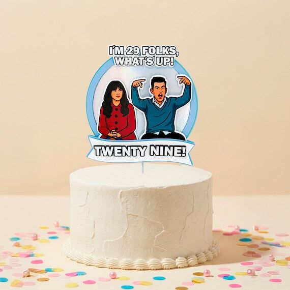 Schmidt 29th Birthday Cake Topper – New Gir...