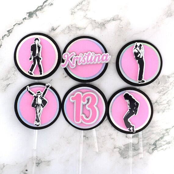Michael Jackson Cupcake Toppers: Thriller Par...