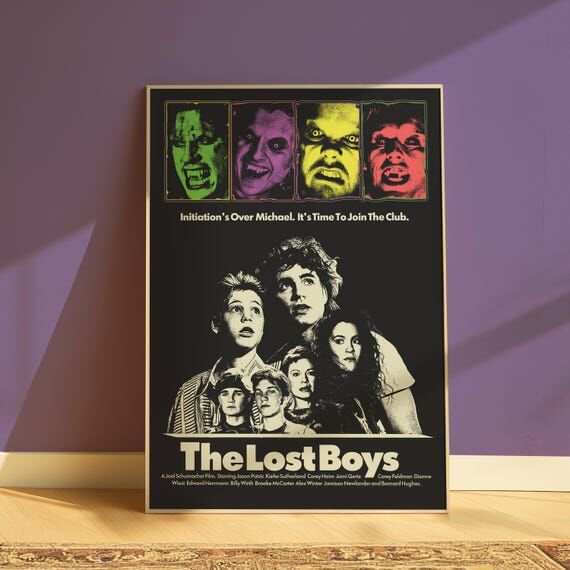 The Lost Boys Print: 80s Horror Movie Art...