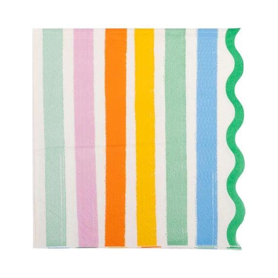 Rainbow Striped Cocktail Napkins: Fiesta Part...