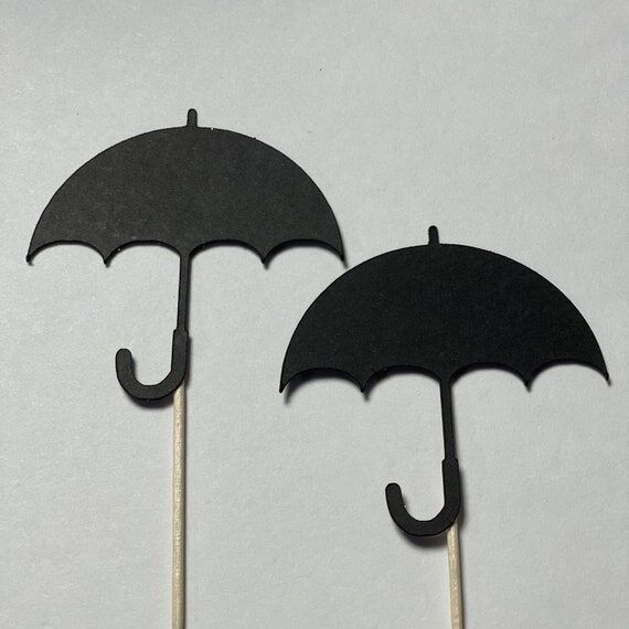 Umbrella cupcake toppers, umbrella cake toppe...