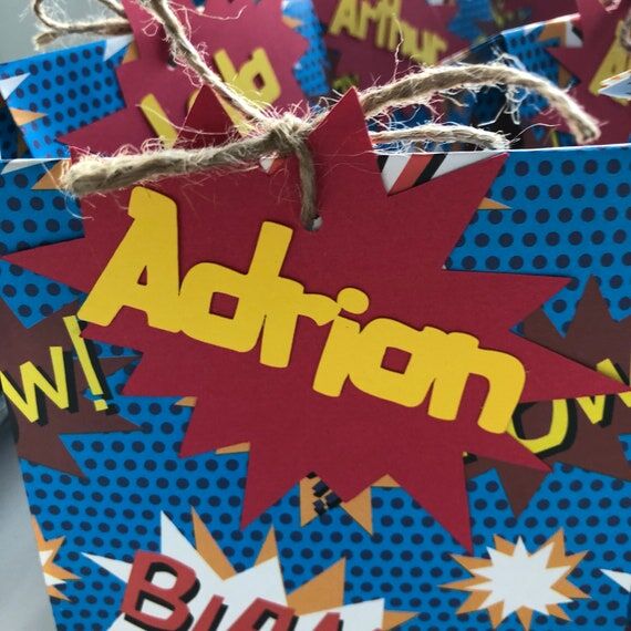 Comic Gift tags, Personalized gift tags, Comi...