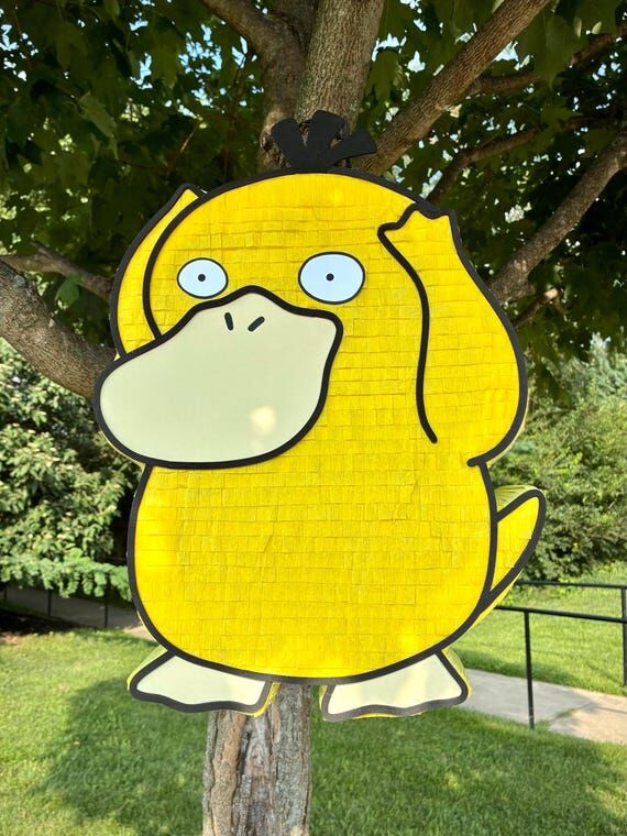 Handcrafted Psyduck Piñata | Pokémon Party ...