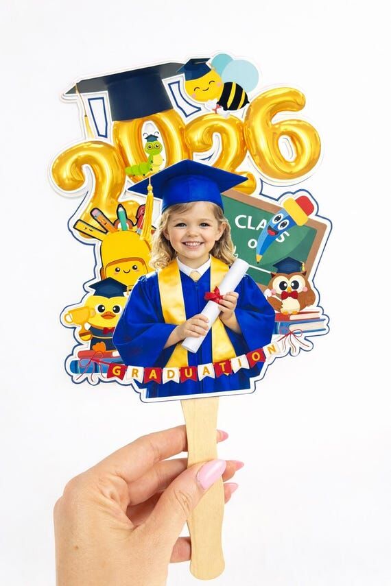 Personalized Graduation Fan, Class of 2026 Ph...