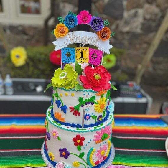 Fiesta Flower Cake Topper, Cinco de Mayo Part...