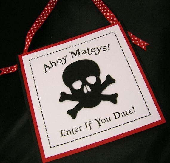 Pirate Birthday Party Door Sign...