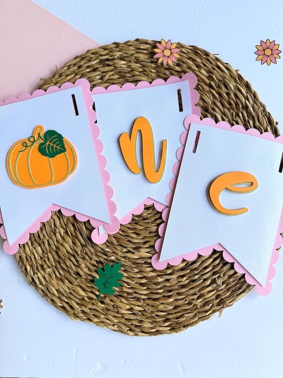 Pumpkin High Chair Banner: Fall 1st Birthday ...