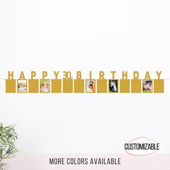 Custom Photo Banner, Photo Milestone, Happy 3...