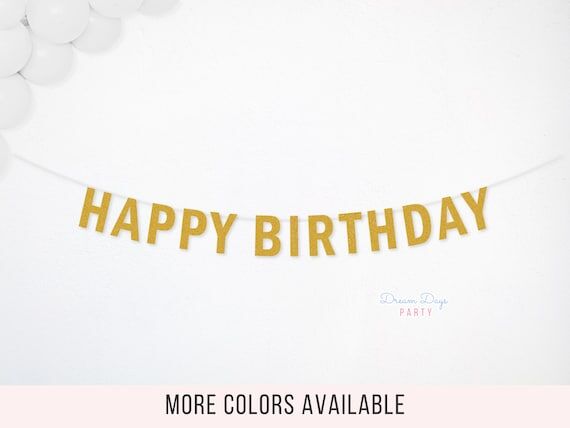Happy Birthday Banner, Birthday Party Decorat...