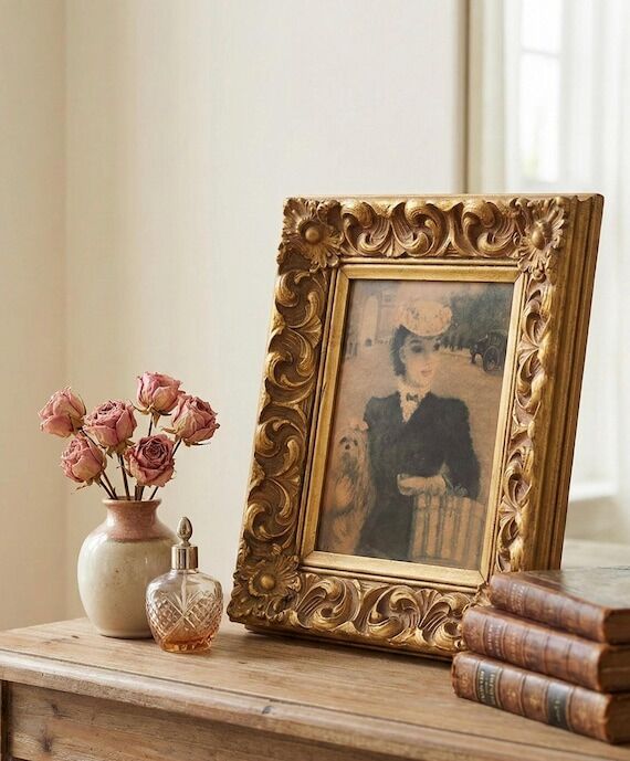 Vintage Huldah Framed Print "Les Deux Ca...