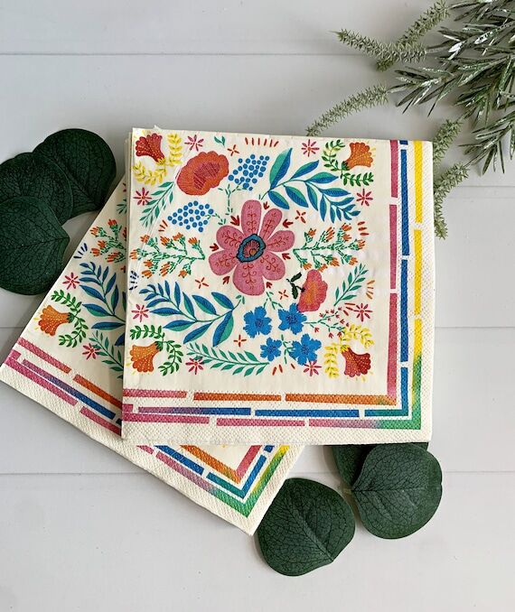 Boho Fiesta Napkins | Set of 20 Luncheon Size...