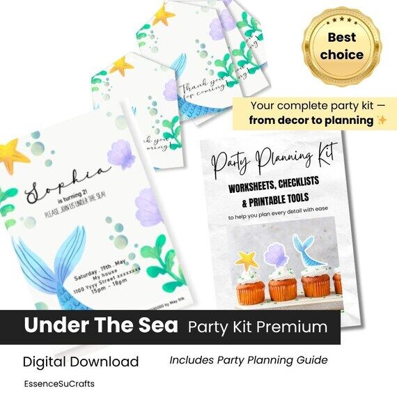 Ultimate Under the Sea Party Planning Kit, Oc...