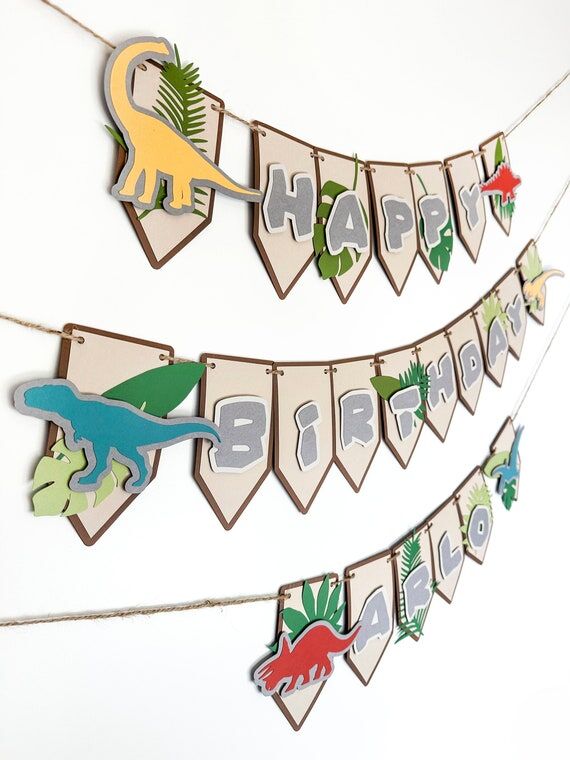 Dinosaur Party Banner | Prehistoric | Triassi...